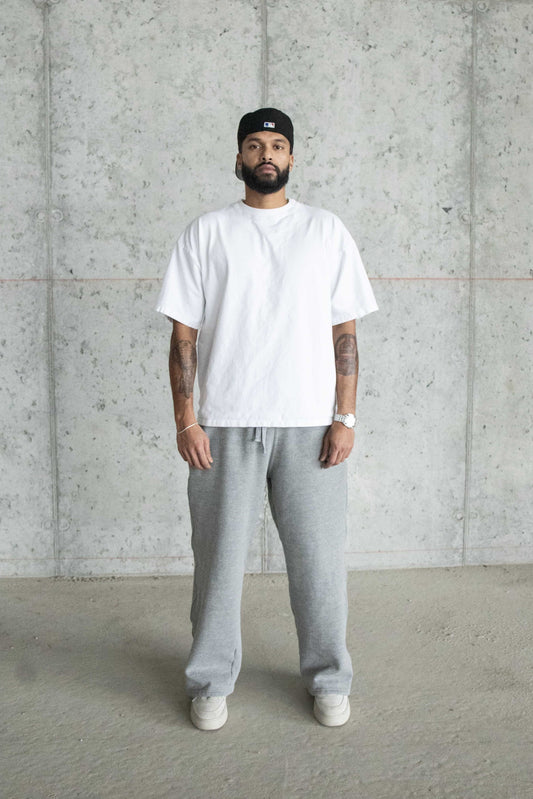 MWW - WIDE FLEECE PANT - CONCRETE GREY