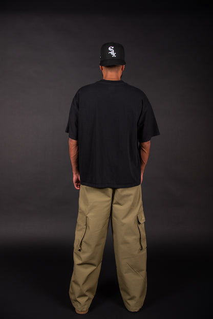 MWW WIDE CARGO PANTS - Auto Wala Khaki