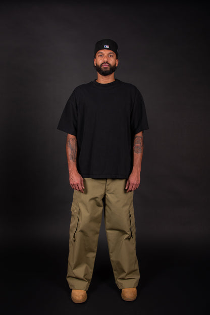 MWW WIDE CARGO PANTS - Auto Wala Khaki