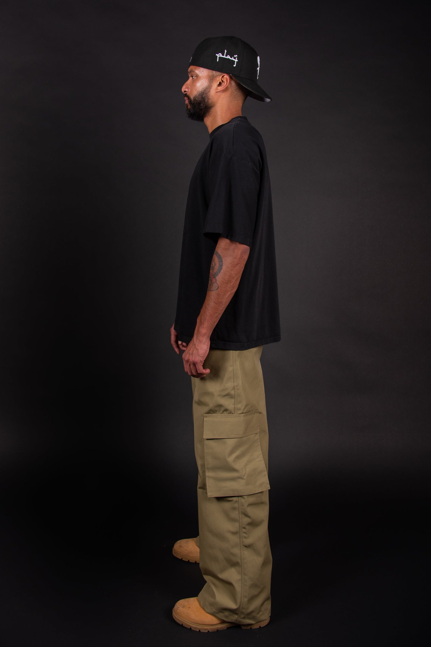 MWW WIDE CARGO PANTS - Auto Wala Khaki