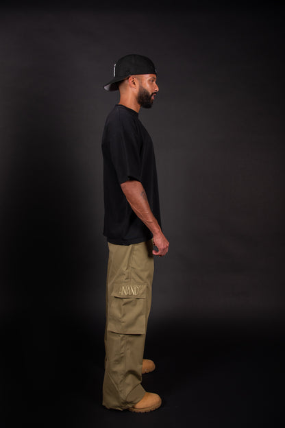 MWW WIDE CARGO PANTS - Auto Wala Khaki